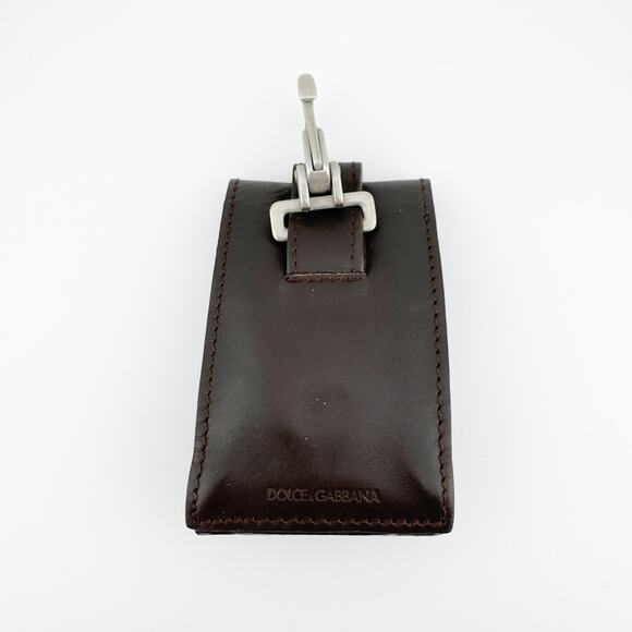 Dolce & Gabbana Vintage Leather Pouch Small Clutch with Silver Clasp - Picture 4 of 11